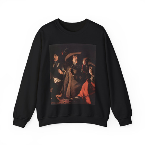 LE NAIN brothers - Smokers in an Interior (detail) (Artwork) Crewneck Sweatshirt