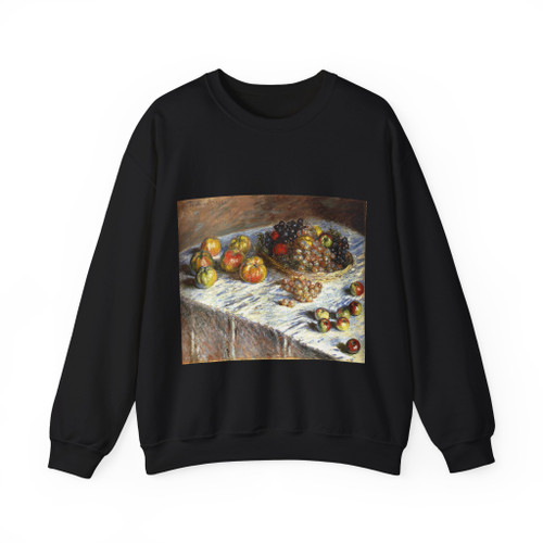 MONET, Claude - Still Life Apples and Grapes (Artwork) Crewneck Sweatshirt