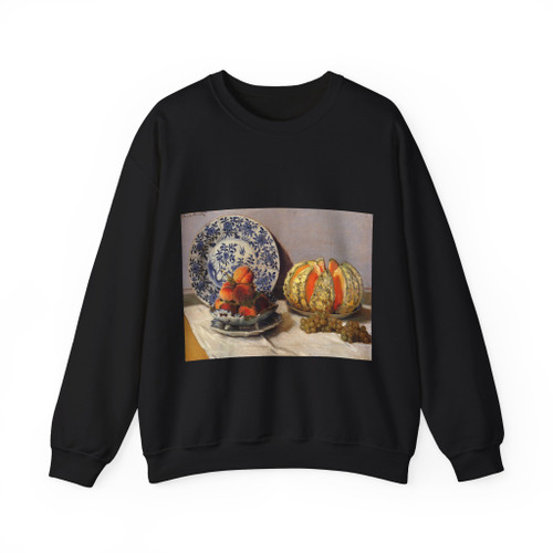 MONET, Claude - Still Life With Melon (Artwork) Crewneck Sweatshirt