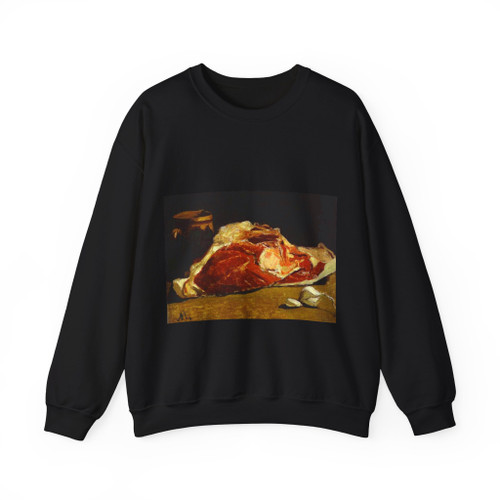 MONET, Claude - Still Life - Piece of Beef (Artwork) Crewneck Sweatshirt