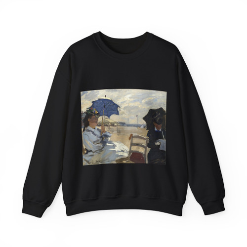 MONET, Claude - The Beach at Trouville (Artwork) Crewneck Sweatshirt