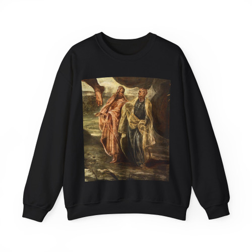 TINTORETTO, Jacopo Robusti - The Ascension (detail)3 (Artwork) Crewneck Sweatshirt