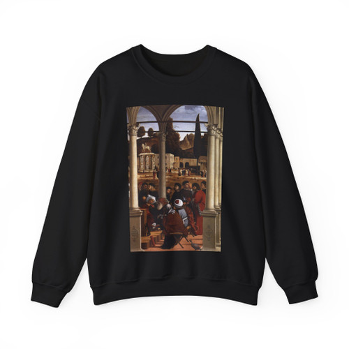 CARPACCIO, Vittore - Disputation of St Stephen (detail)2 (Artwork) Crewneck Sweatshirt