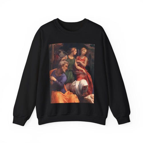 BRONZINO, Agnolo - 3.religious subject - Adoration of the Shepherds (detail) (Artwork) Crewneck Sweatshirt