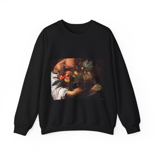 CARAVAGGIO - Boy with a Basket of Fruit (detail) (Artwork) Crewneck Sweatshirt