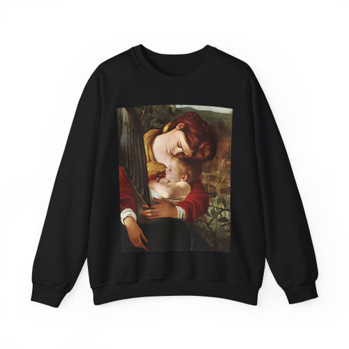 CARAVAGGIO - Rest on Flight to Egypt (detail)2 (Artwork) Crewneck Sweatshirt
