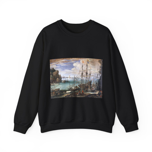 BRIL, Paul - View of a Port (Artwork) Crewneck Sweatshirt