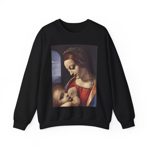 LEONARDO da Vinci - Madonna Litta (detail) (Artwork) Crewneck Sweatshirt