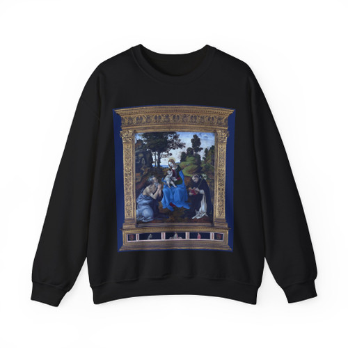 LIPPI, Filippino - The Virgin and child with St Jerome and Dominic (Artwork) Crewneck Sweatshirt