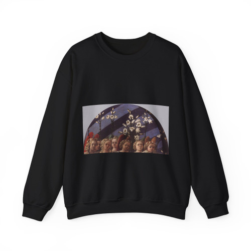 LIPPI, Fra Filippo  - 1440-Coronation of the Virgin (detail) (Artwork) Crewneck Sweatshirt