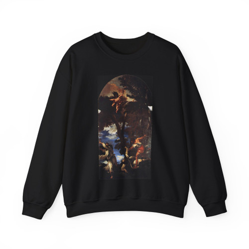 TIZIANO Vecellio - The Death of St Peter Martyr (Artwork) Crewneck Sweatshirt