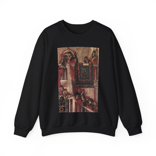 CARPACCIO, Vittore - Meeting of the Betrothed Couple (detail)2 (Artwork) Crewneck Sweatshirt