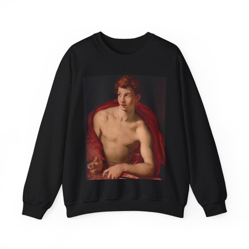 BRONZINO, Agnolo - 3.religious subject - St Sebastian (Artwork) Crewneck Sweatshirt