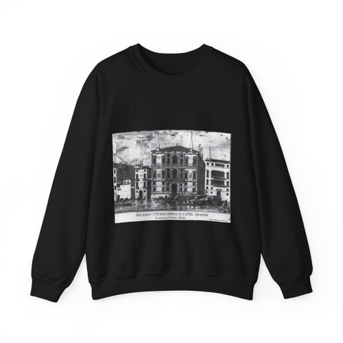 CARLEVARIS, Luca - Palazzo Coccina on the Grand Canal (Artwork) Crewneck Sweatshirt