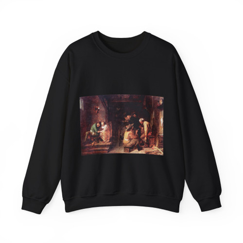 BROUWER, Adriaen - Tavern (Artwork) Crewneck Sweatshirt