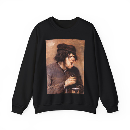 BROUWER, Adriaen - The Bitter Draught (Artwork) Crewneck Sweatshirt