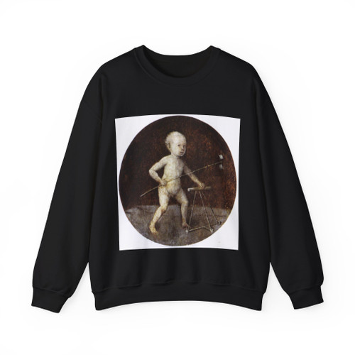 BOSCH, Hieronymus - Christ Child with a Walking Frame (Artwork) Crewneck Sweatshirt