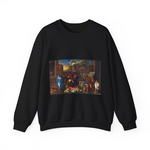 CAROSELLI, Angelo - The Plague at Ashdod ( Poussin) (Artwork) Crewneck Sweatshirt