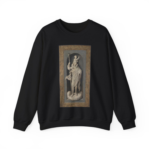 MEMLING, Hans - Saint John the Baptist (Artwork) Crewneck Sweatshirt
