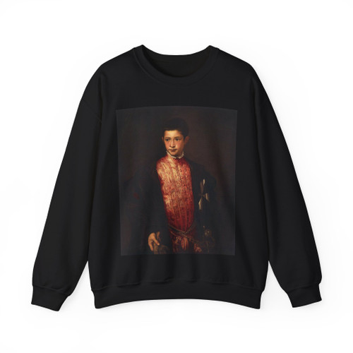 TIZIANO Vecellio - Portrait of Ranuccio Farnese (Artwork) Crewneck Sweatshirt