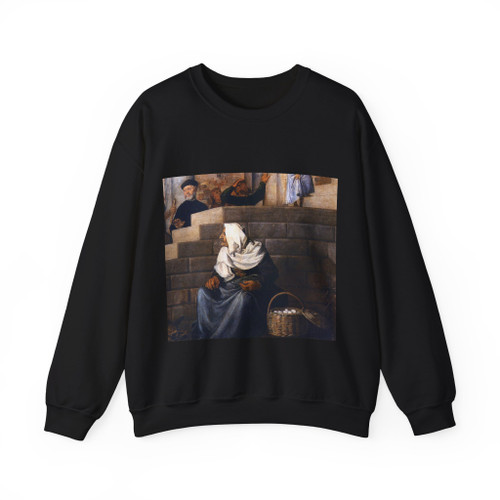 TIZIANO Vecellio - Presentation of the Virgin at the Temple (detail)5 (Artwork) Crewneck Sweatshirt