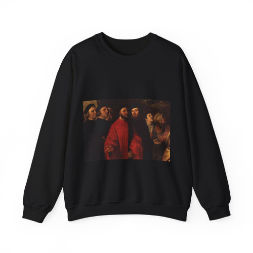 TIZIANO Vecellio - Presentation of the Virgin at the Temple (detail)6 (Artwork) Crewneck Sweatshirt