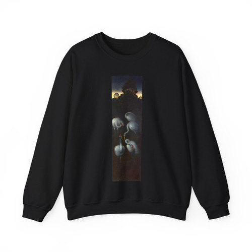 MEMLING, Hans - Saints John the Baptist and Lawrence - Hans Memling (Artwork) Crewneck Sweatshirt