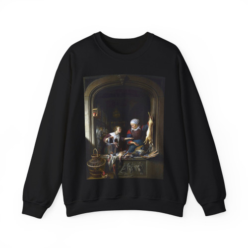 DOU, Gerrit - A Poulterer's Shop (Artwork) Crewneck Sweatshirt