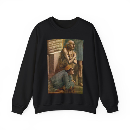 MASACCIO - St Peter Healing the Sick with his Shadow (detail) (Artwork) Crewneck Sweatshirt