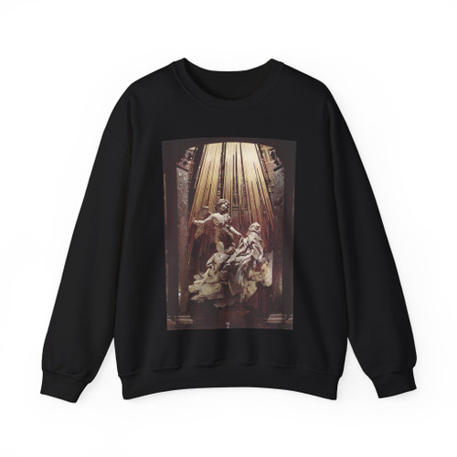 BERNINI, Gian Lorenzo - 1640 - The Ecstasy of Saint Therese2 (Artwork) Crewneck Sweatshirt
