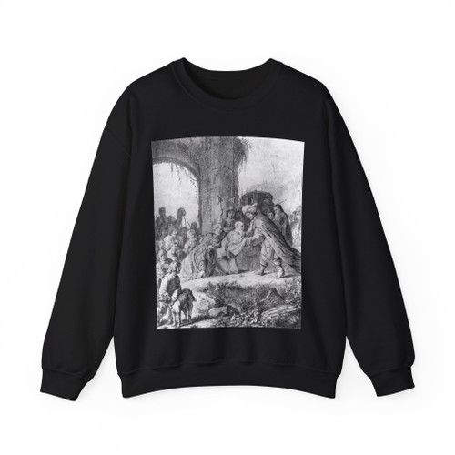 BRAY, Jan de - Joseph Receiving His Father and Brothers in Egypt (Artwork) Crewneck Sweatshirt