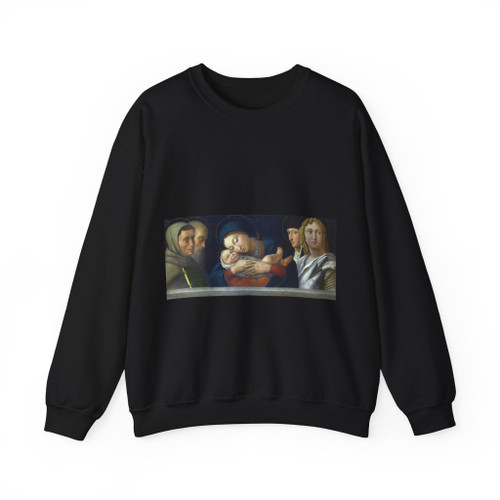 BONSIGNORI, Francesco - The Virgin and Child with Four Saints (Artwork) Crewneck Sweatshirt
