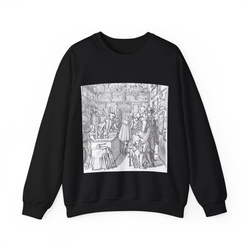 BRAY, Salomon de - Book and Picture Shop (Artwork) Crewneck Sweatshirt