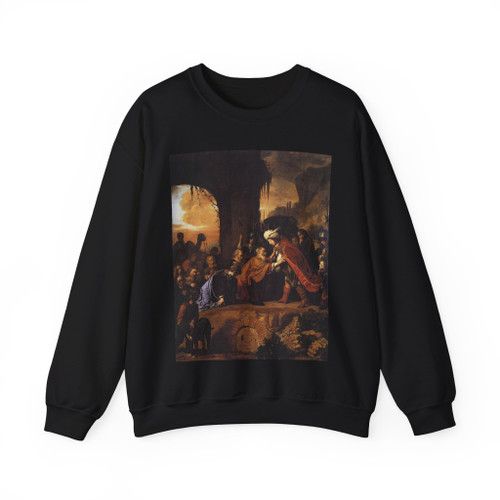 BRAY, Salomon de - Joseph Receives His Father and Brothers in Egypt (Artwork) Crewneck Sweatshirt