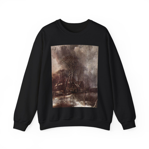 CAPPELLE, Jan van de - Winter Landscape (Artwork) Crewneck Sweatshirt