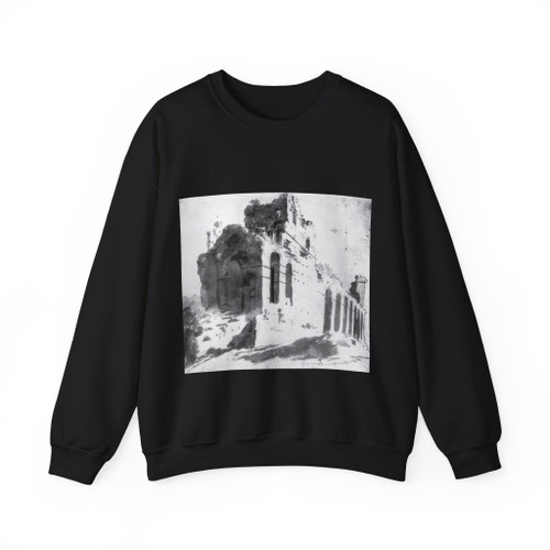 BREENBERGH, Bartholomeus - Ruins of the City Walls, near Porta S Paolo, Rome (Artwork) Crewneck Sweatshirt