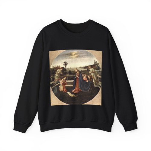 LIPPI, Filippino  - Adoration of the Child (Artwork) Crewneck Sweatshirt