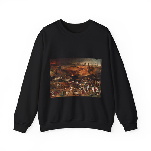 BRUEGEL, Pieter the Elder - 05.demons and devils - The Triumph of Death (Artwork) Crewneck Sweatshirt