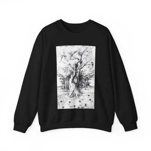 BOSCH, Hieronymus - The Hearing Forest and the Seeing Field (Artwork) Crewneck Sweatshirt