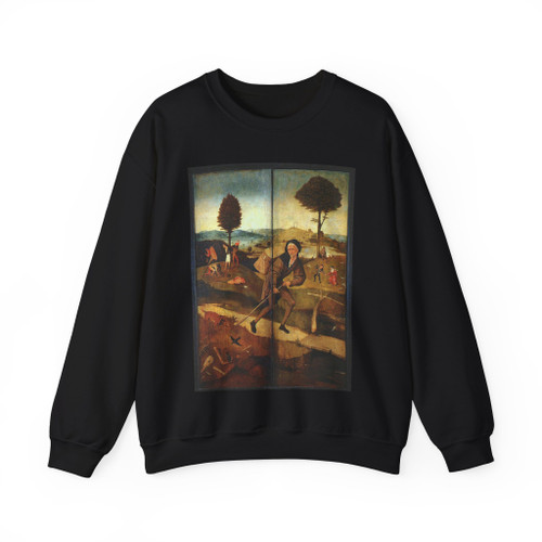 BOSCH, Hieronymus - The Path of Life outer wings of a triptych (Artwork) Crewneck Sweatshirt
