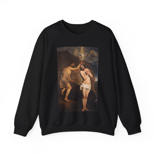 GREBBER, Pieter de - Baptism of Christ (Artwork) Crewneck Sweatshirt