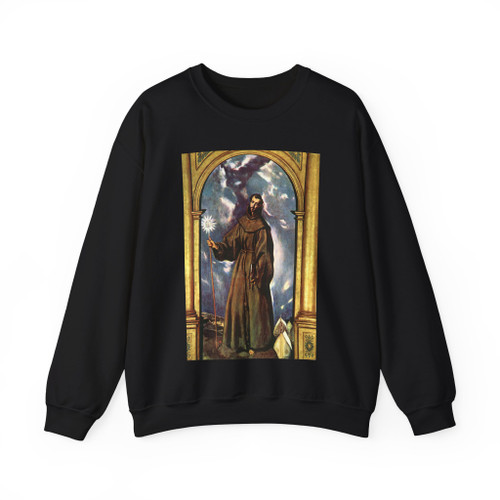 GRECO, El -1601-1605- Saint Bernardino (Artwork) Crewneck Sweatshirt
