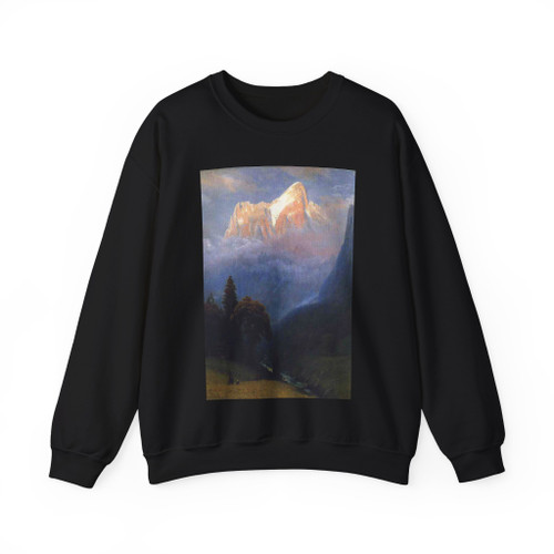 BIERSTADT, Albert - Storm Among the Alps (Artwork) Crewneck Sweatshirt