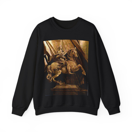 BERNINI, Gian Lorenzo - 1650 - Emperor Constantine (Artwork) Crewneck Sweatshirt