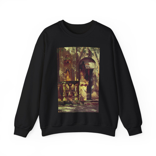 BIERSTADT, Albert - Sunlight and Shadow Study (Artwork) Crewneck Sweatshirt