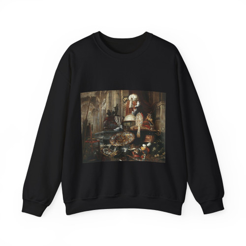 BOEL, Pieter - Large Vanitas Still-Life (Artwork) Crewneck Sweatshirt