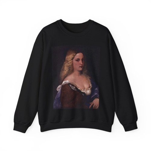 TIZIANO Vecellio - Violante (La Bella Gatta) (Artwork) Crewneck Sweatshirt