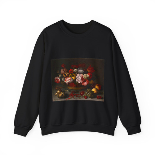AST, Balthasar van der - basket-flowers (Artwork) Crewneck Sweatshirt