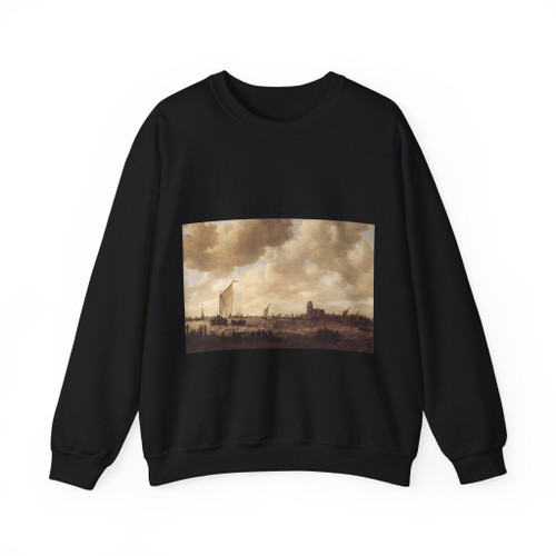 GOYEN, Jan van - View of Dordrecht (Artwork) Crewneck Sweatshirt
