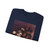 CORTE, Gabriel de la - Still-Life of Flowers in a Woven Basket (Artwork) Crewneck Sweatshirt